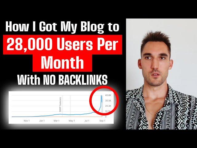 SEO Case Study: Blog Getting 28,000 Users Per Month (With NO Backlinks)