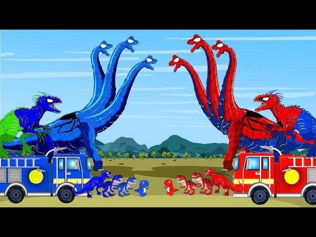 SPIDER BRACHIOSAURUS vs BLUE BRACHIOSAURUS, T-REX GODZILLA: Who Is King Of Monster on Monsterverse?