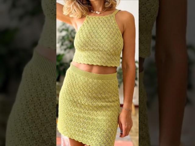 Conjunto de croche! Deseja ver a aula desta inspiração aqui no canal? Comente aqui EU QUERO