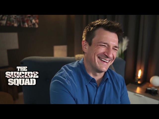Nathan Fillion Reacts to the Nathan Fillion Civilian Pavilion (And Chats about THE SUICIDE SQUAD!)