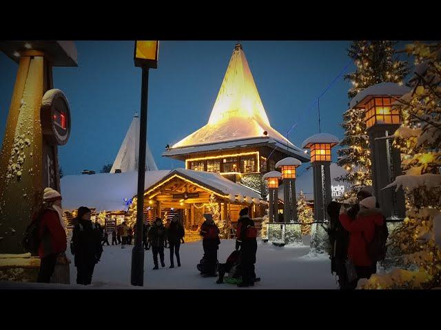 Santa Claus Village  in Rovaniemi Lapland Finland before Christmas Arctic Circle Father Christmas