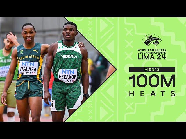 Bradley Nkoana cruises to fastest time in 100m heats | World Athletics U20 Championships Lima 24