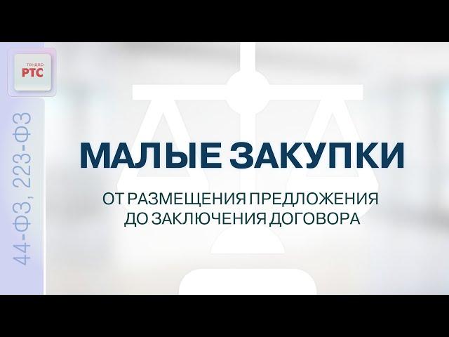 Малые закупки от размещения предложения до заключения договора (02.06.2023)