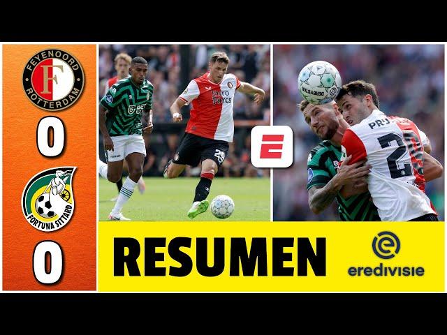 SANTIAGO GIMÉNEZ y FEYENOORD sobreviven una expulsión. Inician la temporada 0-0 FORTUNA | Eredivisie