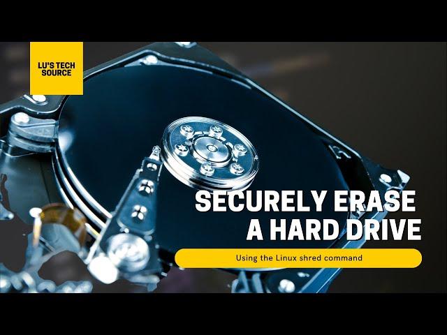 Securely Erase a Hard Drive