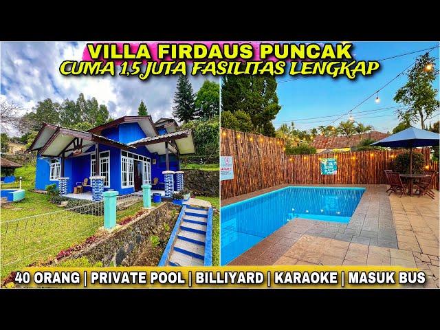 CHEAP VILLA CAN BE ENTERED BY BUS IN PUNCAK BOGOR | SAFARI GARDEN FIRDAUS VILLA