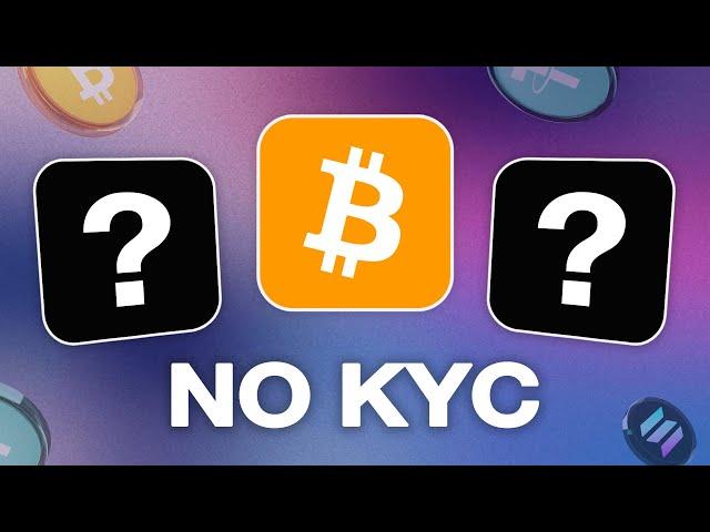 6 BEST No KYC Crypto Exchanges  (for ANY country)