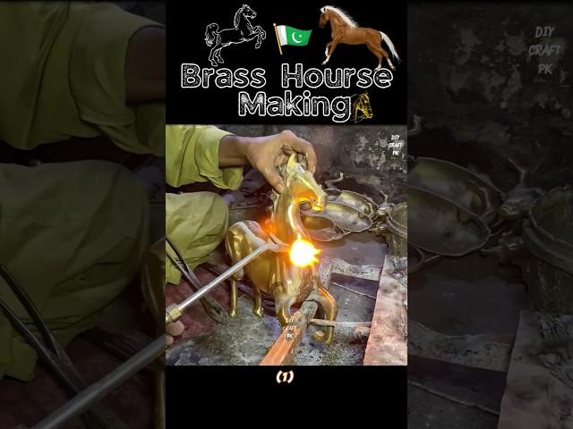 Brass Horse Making Shorts  #short #brass #hardwork