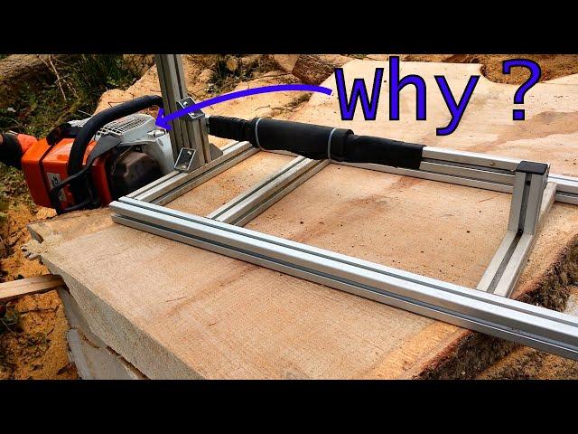 Why DIY Chainsaw Mill BEATS Band Mill (cutting a Massive Oak)