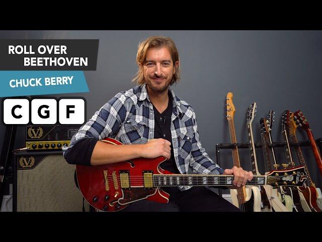 Roll Over Beethoven Guitar Lesson - Chuck Berry - inc. INTRO