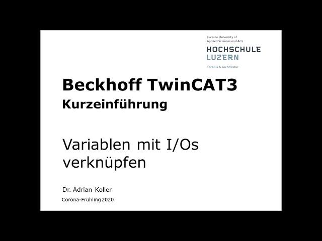 Beckhoff TwinCAT 3 Variable verknüpfen