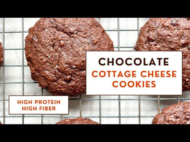 Low Carb, High Fiber Chocolate Cottage Cheese Cookies