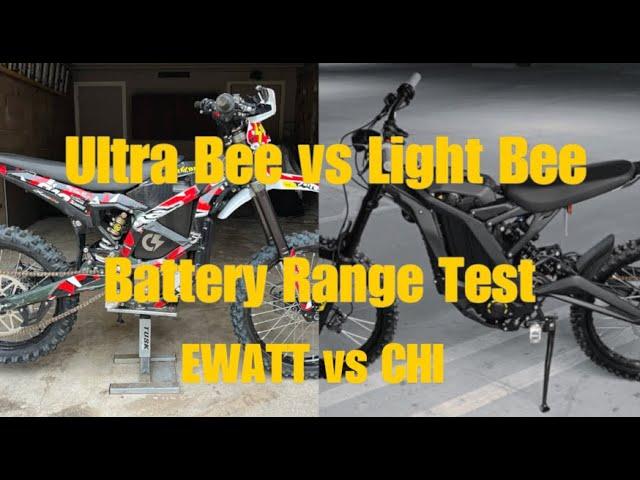 Surron Ultra Bee vs Light Bee - Battery Test