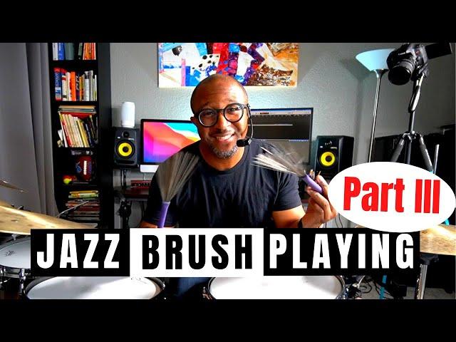 HOW TO PLAY JAZZ BRUSHES - FAST TEMPOS, 3/4 TIME, BALLADS AND MORE | Jazz Drummer Q-Tip of the Week