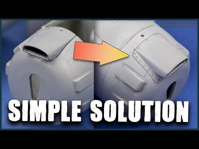 How to fill AWKWARD gaps and seams - scale model building tutorial