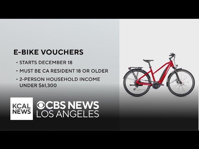 California offering incentives up to $2,000 for electric bikes