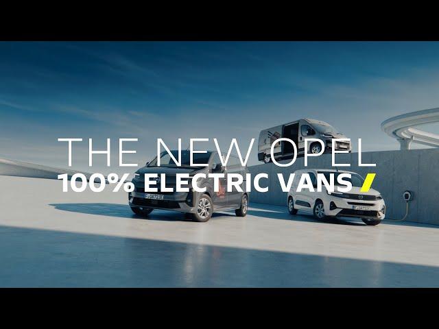 The new Opel 100% Electric Vans – Carriers of Possibilities