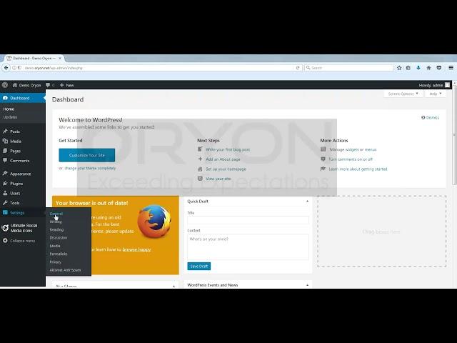 How to change wordpress admin dashboard language