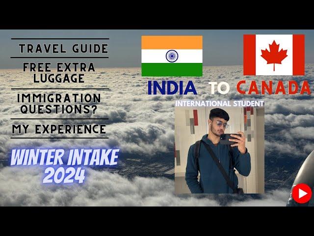 INDIA  TO  CANADA | Whole Journey Vlog | SIN NUMBER at Airport  | Winter Intake ️ |