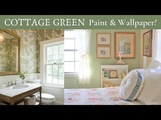 Best Sage Green Paint & Wallpaper ~ Cottage Style! Home Decorating Ideas