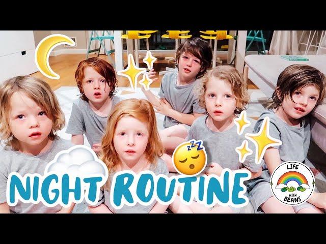 NIGHT TIME ROUTINE WITH 6 KIDS!