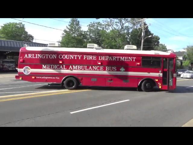 Mobile Command Unit 100, and Medical Ambulance Bus 100 Responding (VERY RARE)