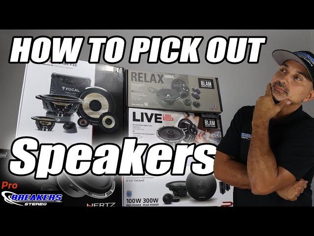 How to pick out the best car stereo system: Speaker Episode