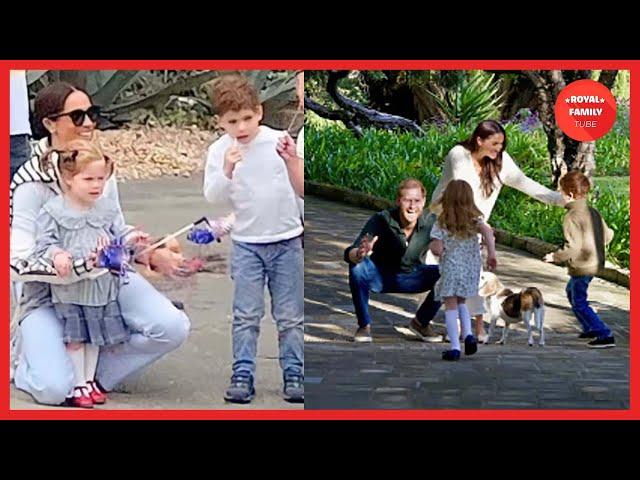 Meghan Markle and Prince Harry share a Christmas moment with Prince Archie and Princess Lilibet