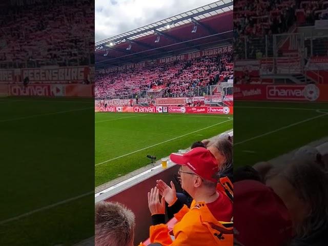 SSV Jahn Regensburg gegen 1.FC Kaiserslautern! 0:0 Hymne vor dem Spiel! Hans Jakob Tribüne! HJK!