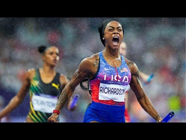 Sha'Carri Richardson explains viral stare down during Olympics relay race