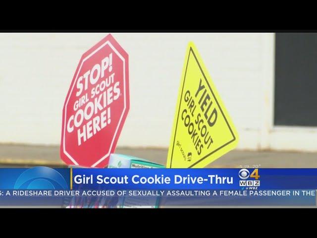 Girl Scout Troop Creates Cookie Drive-Thru
