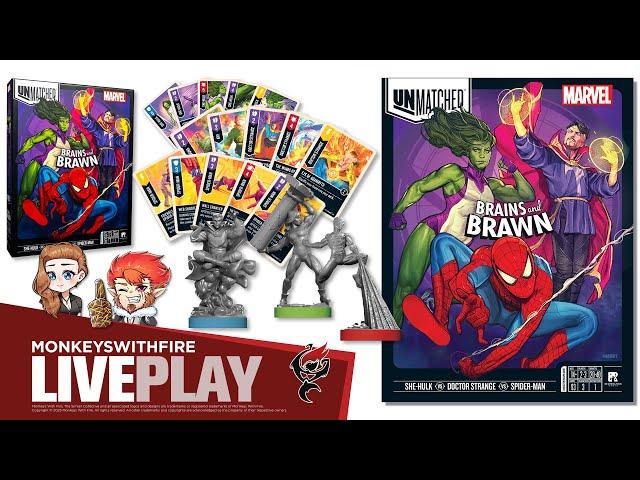 UNMATCHED - MARVEL: BRAINS AND BRAWN || RESTORATION GAMES || BOARD GAME LIVE PLAY