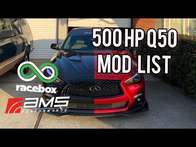 500HP Q50 Mod list (UPDATED!) | Best mods for Q50