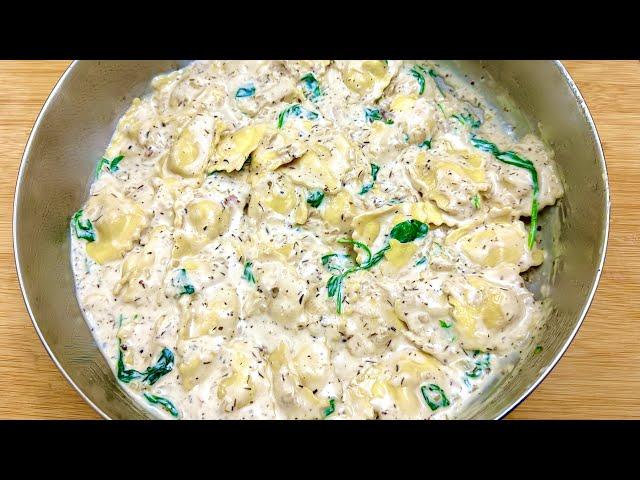 Easy Sauce Recipe for ravioli | Ravioli in Creamy Garlic  Butter Sauce