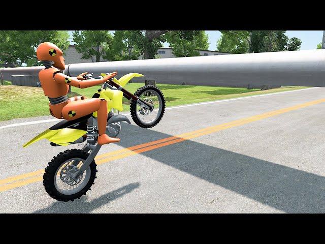 Cars vs Low Pipes #3 - BeamNG DRIVE | SmashChan