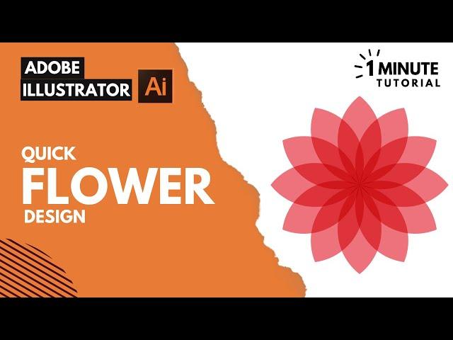 Quick Flower Design in Adobe illustrator