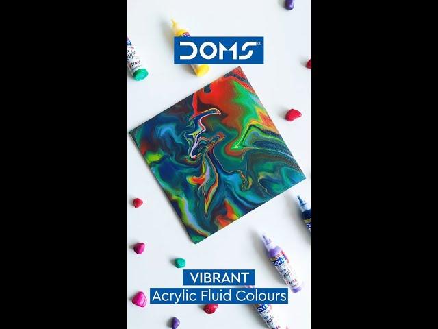 DOMS | Fluid Acrylic Vibrant Colours | Rise high towards your colourful vibrant Ambitions