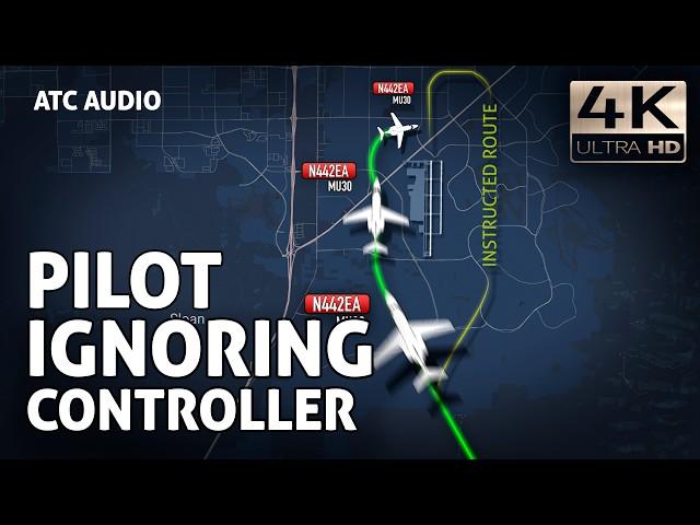 Tower Controller raises his voice to the pilot. Real ATC Audio