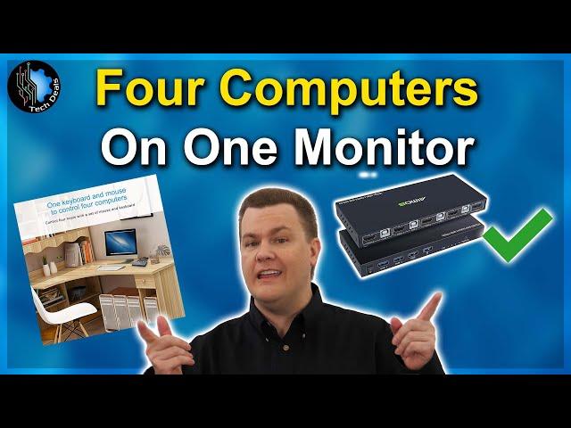 Multiple Computers? — No Problembo — Add a KVM Switch To Keep Your Desk Clean and Organized