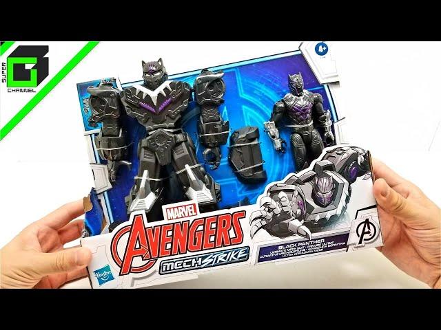 New BLACK PANTHER Avengers MechStrike (Hasbro action figure) UNBOXING and REVIEW!