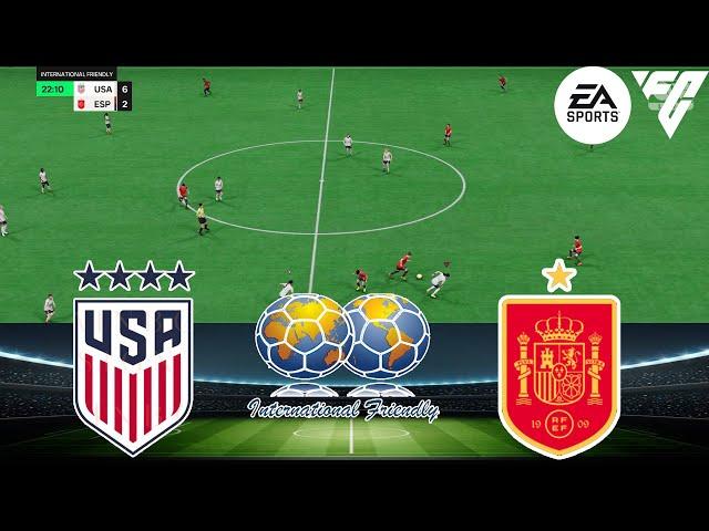 FC 24 - USA W vs Spain W 27/11/2024 - INTERNATIONAL FRIENDLY - Gameplay PS5