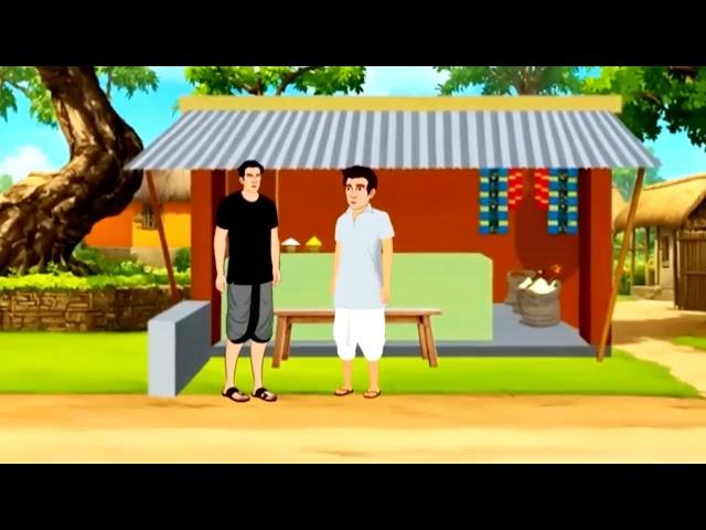 रामपुर की कहानी | बूढ़ी औरत का आलसी लड़का | आलसी लड़का | Cartoon Video | Mortal Hindi