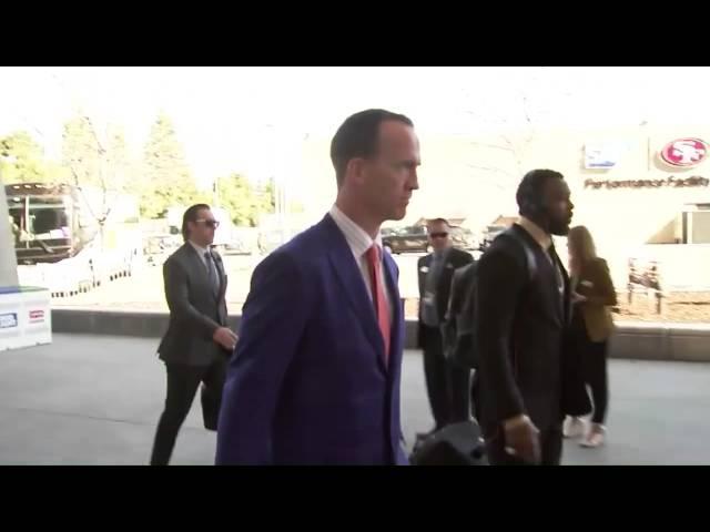 Peyton Manning Arrives At Levi's Stadium | Super Bowl 50
