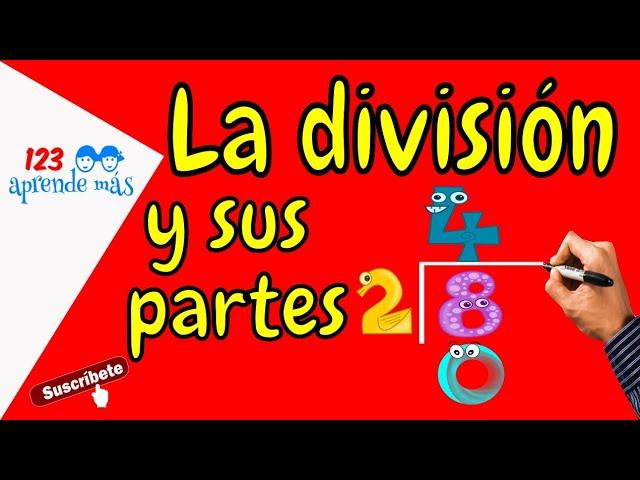 PARTES de la DIVISIÓN para niños de tercer grado primaria. 