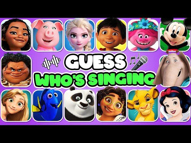 Guess The Disney Character by Voice️  | DISNEY SONG QUIZ | Elsa, Mickey, Moana, Rapunzel, Mirabel