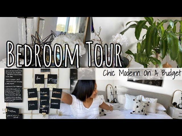 CHIC MODERN BEDROOM TOUR | On A Budget