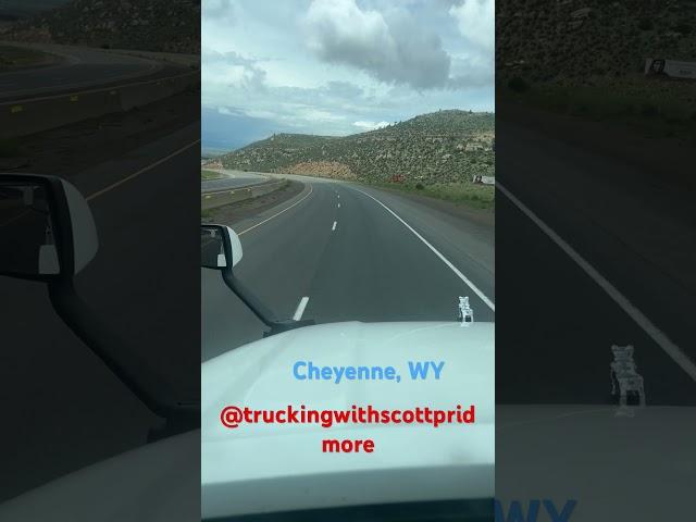 Going Through Cheyenne, WY #truckingvlog #pov #mountains #otr #godscountry  #beautiful #love #life