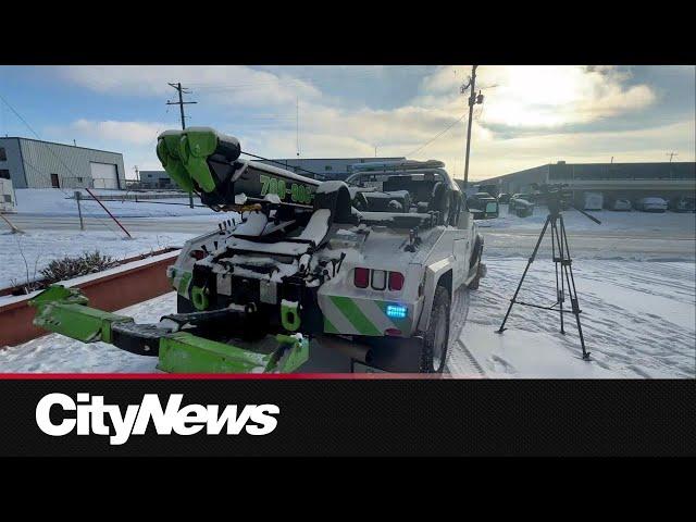 "Move over, slow down" Tow truck driver advice as snow blankets Alberta