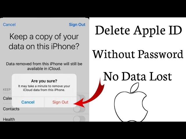 How To Delete Apple ID Without Password & No Data Lost ||
