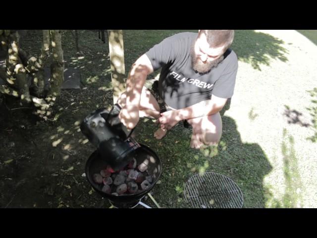 BBQ RIBS on the weber smokey joe